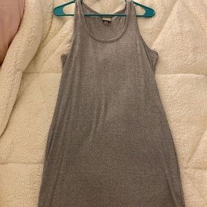 Grey sweater dress